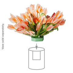 Build-a-Bouquet Peach Tulips Pop-Up Paper Flowers