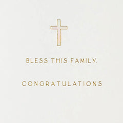 Bless This Baby Baptism Card
