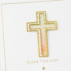 Bless This Baby Baptism Card