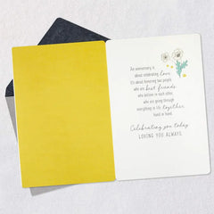 Hand in Hand Anniversary Card for Couple