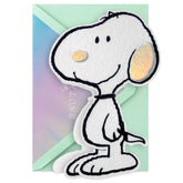 Peanuts® 75th Anniversary Felt Snoopy Blank Card