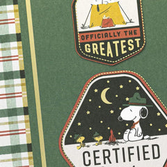 Peanuts® Beagle Scouts Badges Certified Amazing Thank-You Card