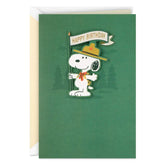 Peanuts® Beagle Scouts Snoopy Non-Stop Fun Birthday Card
