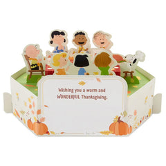 Peanuts® Give Thanks 3D Pop-Up Thanksgiving Card