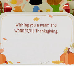 Peanuts® Give Thanks 3D Pop-Up Thanksgiving Card