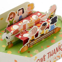 Peanuts® Give Thanks 3D Pop-Up Thanksgiving Card