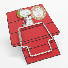 PeanutsĀ® Snoopy the Flying Ace Doghouse-Shaped Keychain