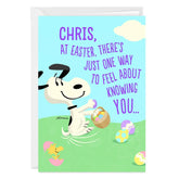 Peanuts® Egg-stremely Lucky to Know You Custom Easter Card