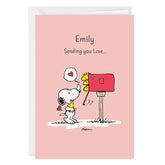 Peanuts® Snoopy Sending Love Custom Card