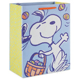 9.6" Peanuts® Snoopy With a Basket of Easter Eggs Medium Gift Bag