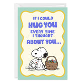 Peanuts® Snoopy Hug Custom Easter Card
