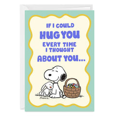 Peanuts® Snoopy Hug Custom Easter Card