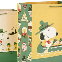 Peanuts® Beagle Scouts Snoopy and Troops 2-Pack Large and XL Gift Bags