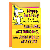 Peanuts® Snoopy Absolutely Amazing Pop-Up Birthday Card for Her