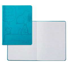 Peanuts® Snoopy and Woodstock Faux Leather Notebook