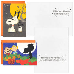 Peanuts® Tricks and Treats Assorted Halloween Cards, Pack of 24