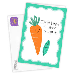 Peas and Carrot Custom Love Card