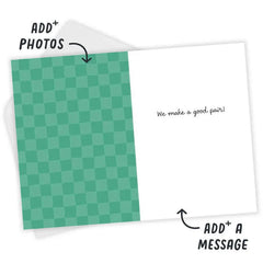 Peas and Carrot Custom Love Card