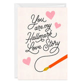 My Hallmark Love Story Romantic Custom Card