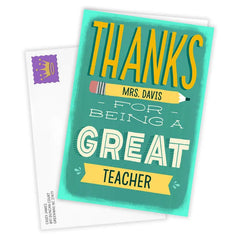 Thanks for Being Great Custom Thank You Card