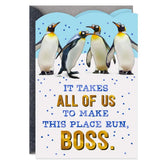 You Make This Place Cool Funny Boss's Day Card From All