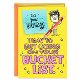 Bucket List Funny Birthday Card