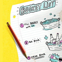 Bucket List Funny Birthday Card