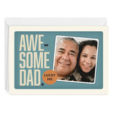 Personalized Awesome Dad Photo Card
