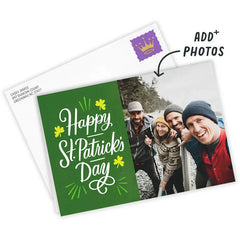 Personalized Shamrocks St. Patrick’s Day Photo Card