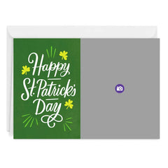 Personalized Shamrocks St. Patrick’s Day Photo Card
