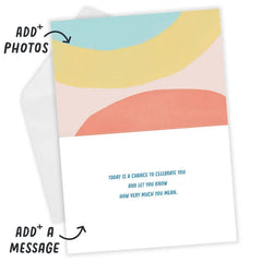 Personalized Celebrating You Birthday Photo Card