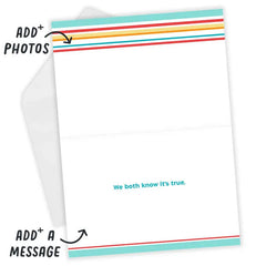 Personalized Bright Type Father’s Day Photo Card
