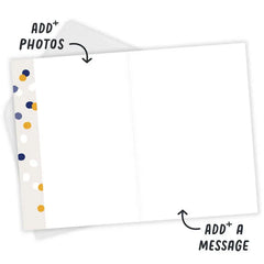 Personalized Happy Birthday Confetti Photo Card