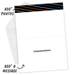 Personalized Woo Hoo Confetti Celebration Photo Card