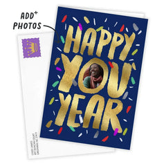 Personalized Happy You Year Photo Card