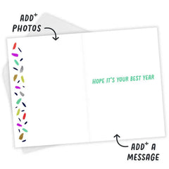 Personalized Happy You Year Photo Card