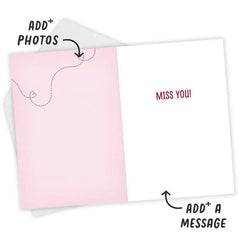 Wishes Here to There Custom Valentine’s Day Card