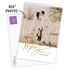 Personalized Elegant Merry Christmas Photo Card