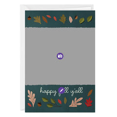 Personalized Fall Leaves Photo Card
