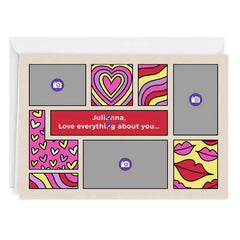 Personalized Fun Designs Photo Collage Love Photo Card