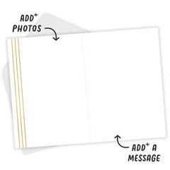 Personalized Gold Tassel Graduation Photo Card
