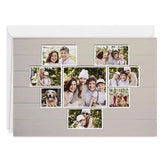 Personalized Heart-Shaped Photo Collage Photo Card