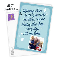 Personalized Remembering Their Love Tribute Photo Card