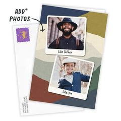 Personalized Snapshots on Abstract Photo Card