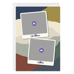 Personalized Snapshots on Abstract Photo Card