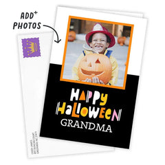 Personalized Happy Halloween Photo Card