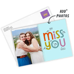 Personalized Miss You Photo Card