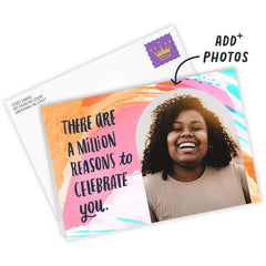 Personalized Million Reasons Birthday Photo Card