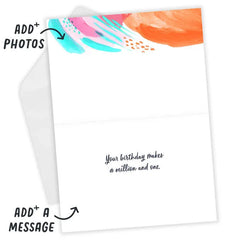 Personalized Million Reasons Birthday Photo Card