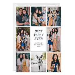 Personalized Photo Collage Border Photo Card